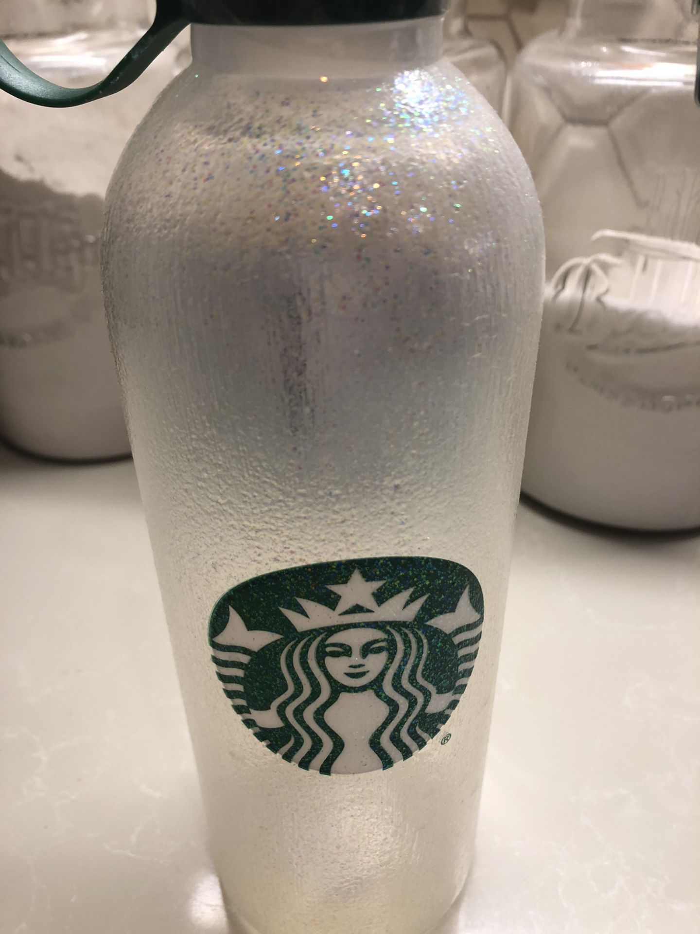 Bling Starbucks glitter water bottle