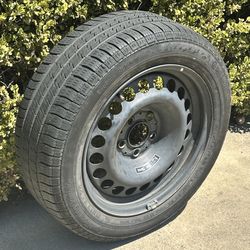 5x112 Steelie Steel Mercedes Benz C Class Spare Tire W203 Sedan C320 C230k CLK Coupe Clk320 Great Condition 16x7 Full Size Spare C32 C240 Continental