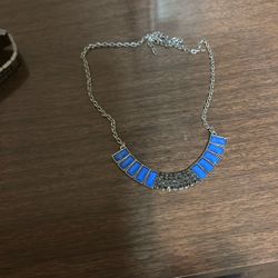 Blue Paparazzi Chocker Necklace