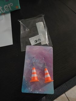 Traffic Cone Earrings