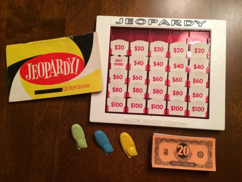 Vintage Jeopardy game from the 60's