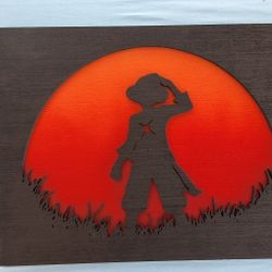 Money D Luffy Silhouette