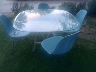 Glass Table & Chairs