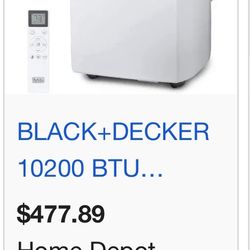 Black Decker Air conditioner 