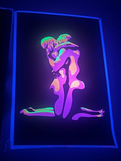 Flaming Lovers Blacklight Poster Print - 23" x 35"