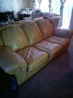 Leather sofa bed $800 or best offer...great shape good sofa bed ... well keep