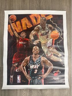 Dwyane Wade Autographed Poster