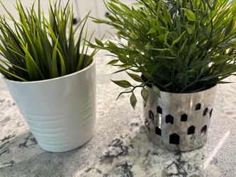 Faux Potted Plants Set of Two