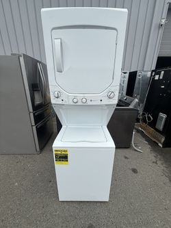 GE 24” Stackable Washer & Electric Dryer Set - Laundry Center - Space Saver 