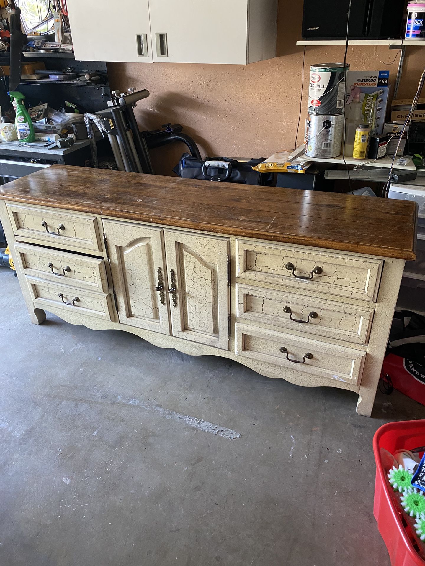72” Wide Dining Wooden Console Table Or Dresser 32” Tall X 19” Deep