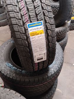 New set of tires Goodyear 265 65 18