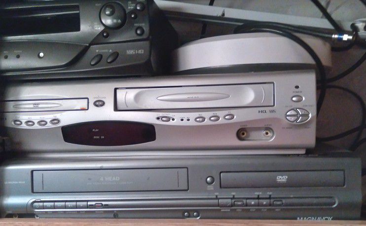 2  DVD / VCR Machines and 1 VCR machine 