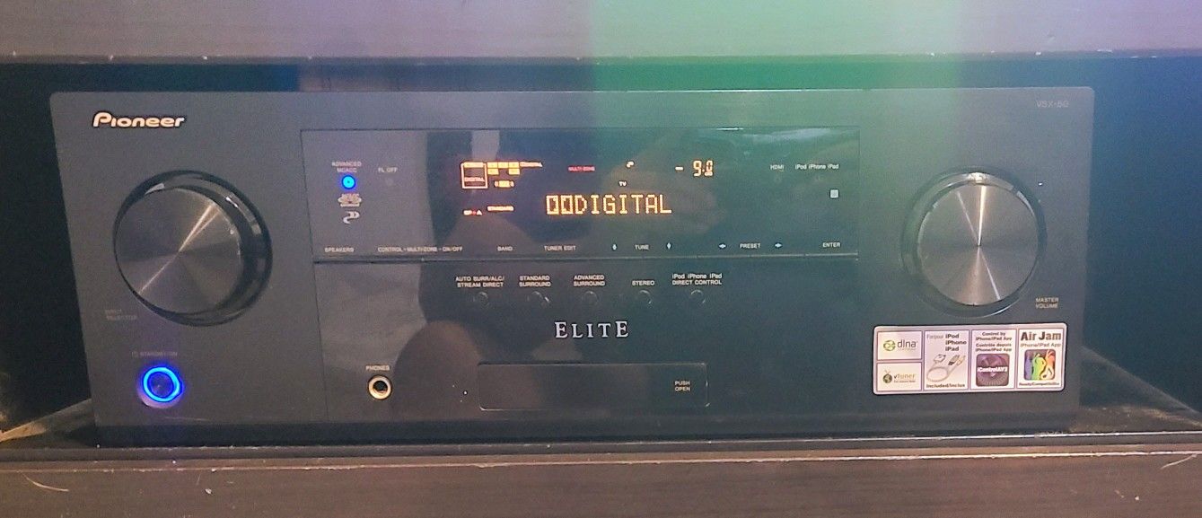 PIONEER ELITE vsx-50 7.1 A/V Receiver w/Remote