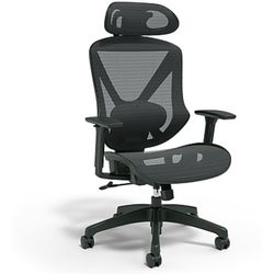 Staples Dexley Ergonomic Mesh Swivel Task Chair, Black