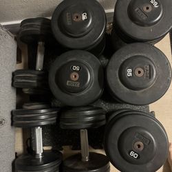 Jade Rubber Coated Dumbbells 50s,60s,65s And 70s