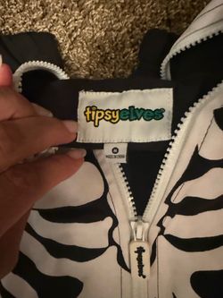 Tipsy Elves woman’s zip up skeleton costume NEW