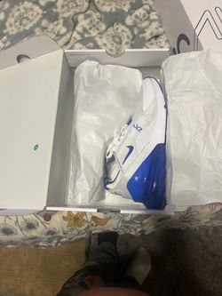 Nike Air Max 270 White Blue Sneakers