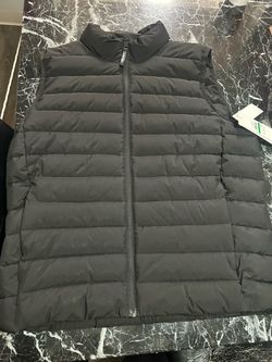 Calvin Klein Black Jacket Size Large Sleeveless