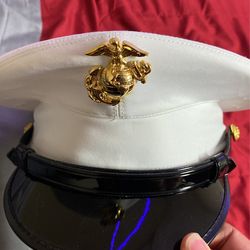 marine corps covers dress blues USMCWR Women's Marine Summer Hat (Size 21 1/2) main image 1