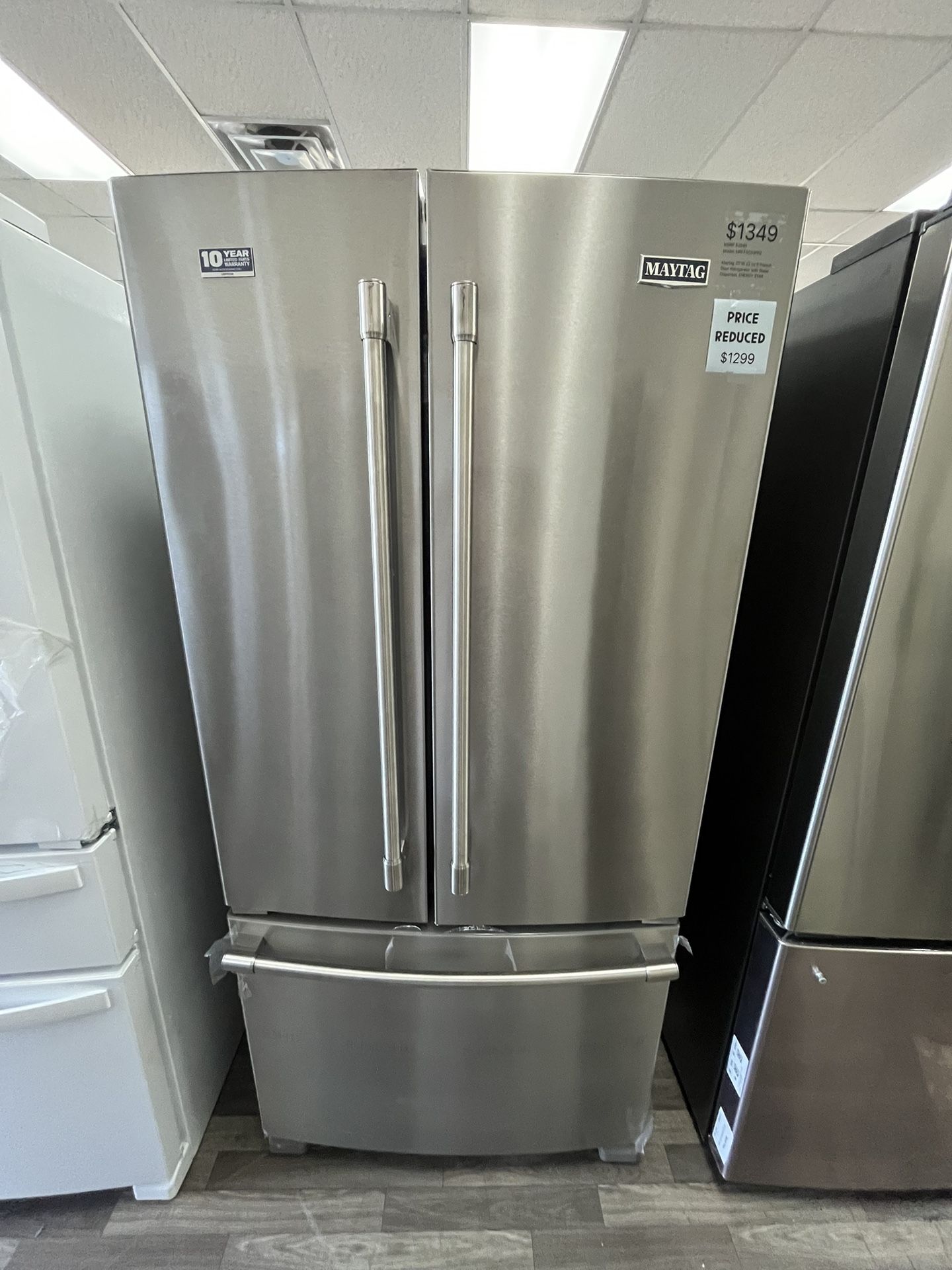 Maytag French Door Fridge, ENERGY STAR, Open Box, Minimal Cosmetic Wear, One Year Warranty