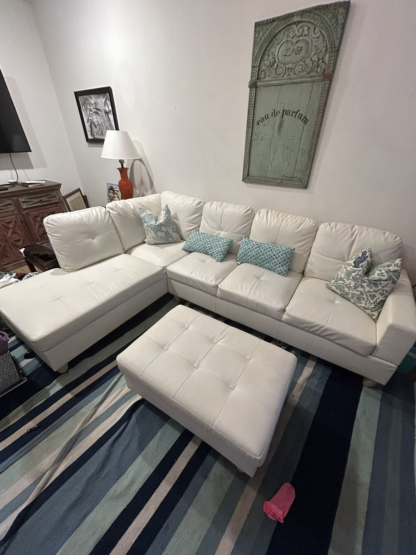 Modern pleather couch