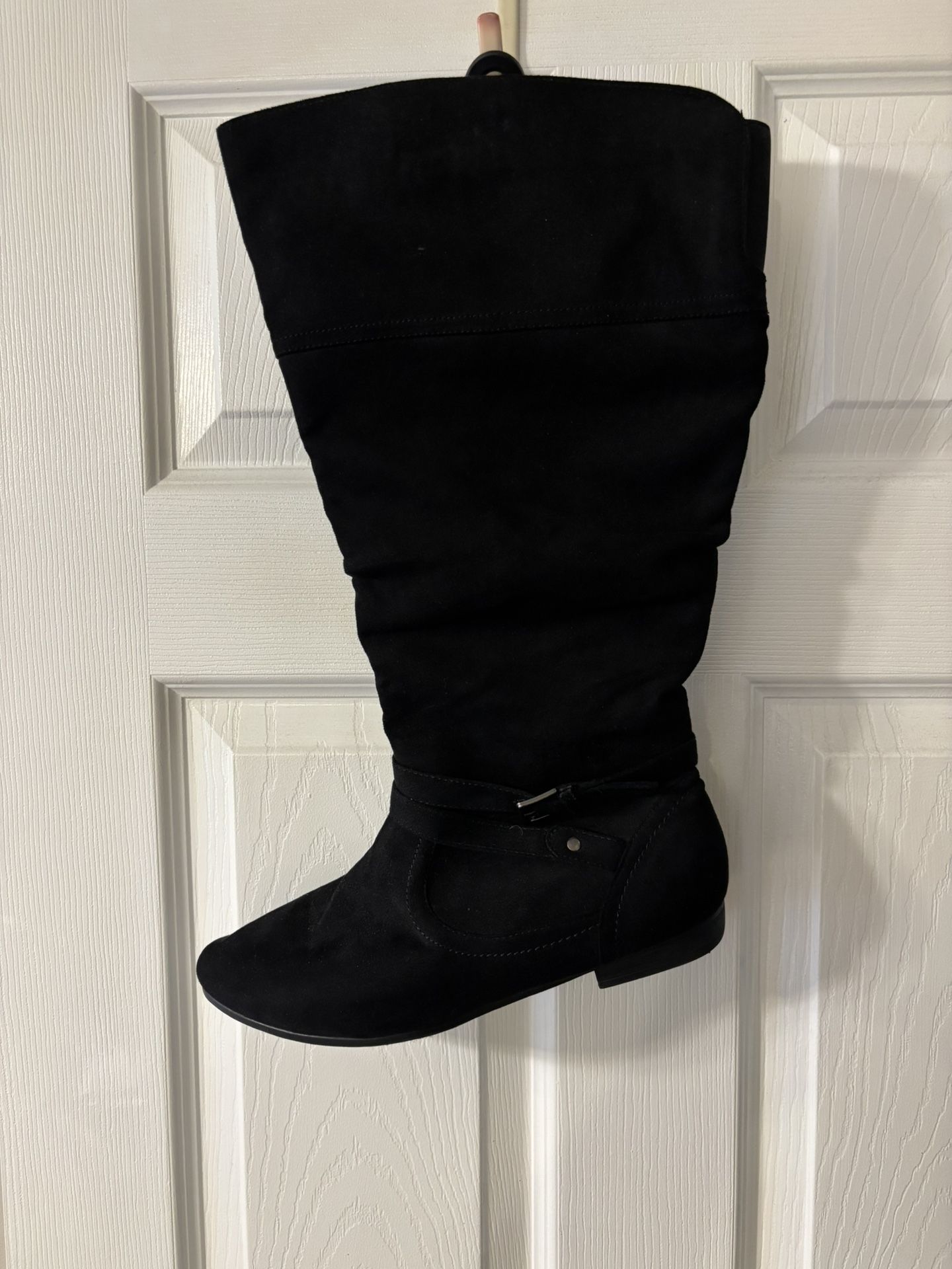 Black Boots Wide Calf Size 10W