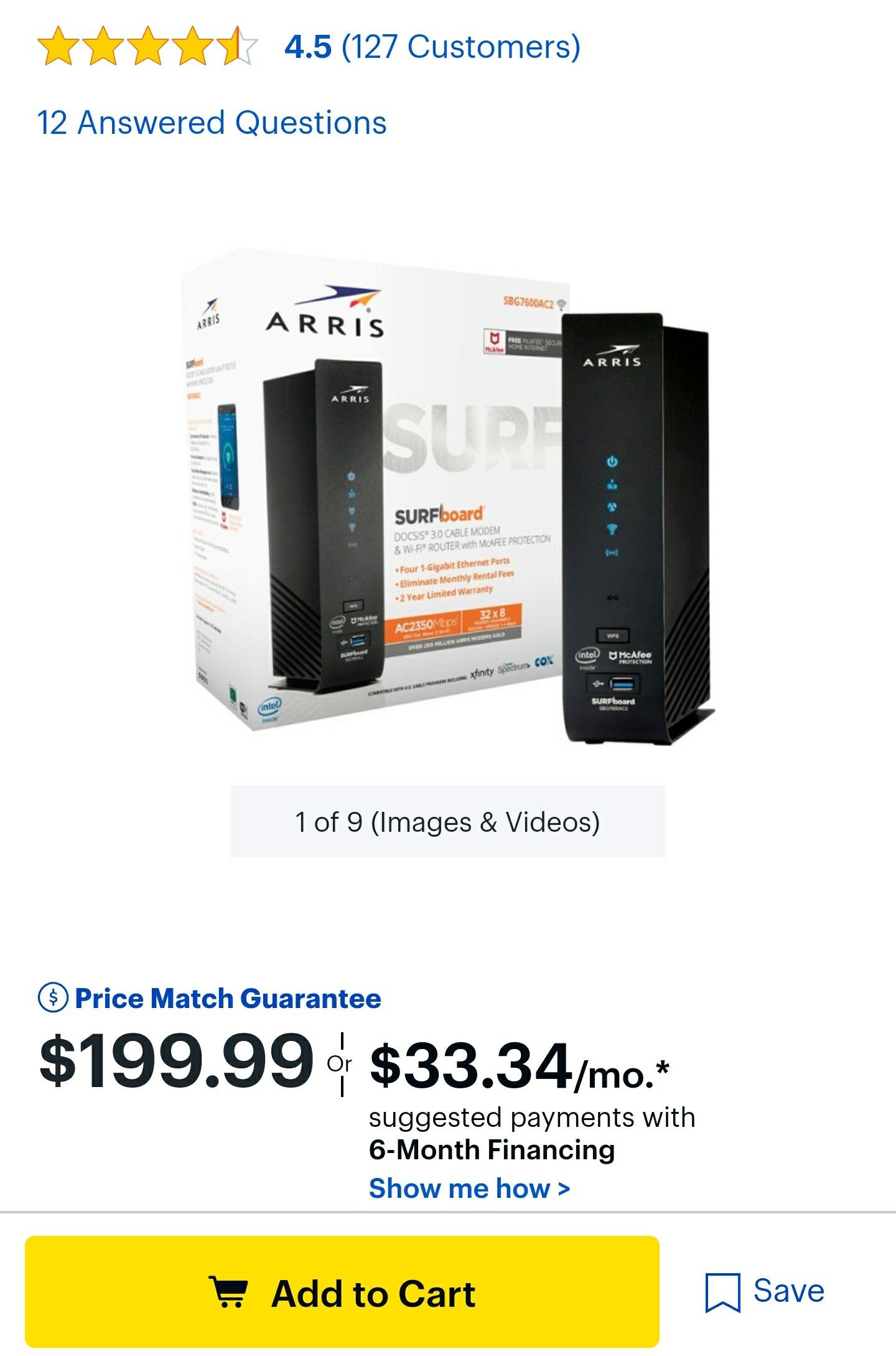 ARRIS ROUTER and MODEM in 1