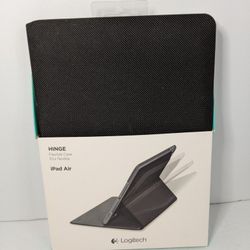 Logitech Hinge Flexible Folio Case with Stand for iPad Air Carbon Black - NEW 