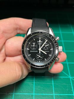 Moonswatch Mod Modified watch  PE50 Quartz movement Stainless Steel Case Black Dial