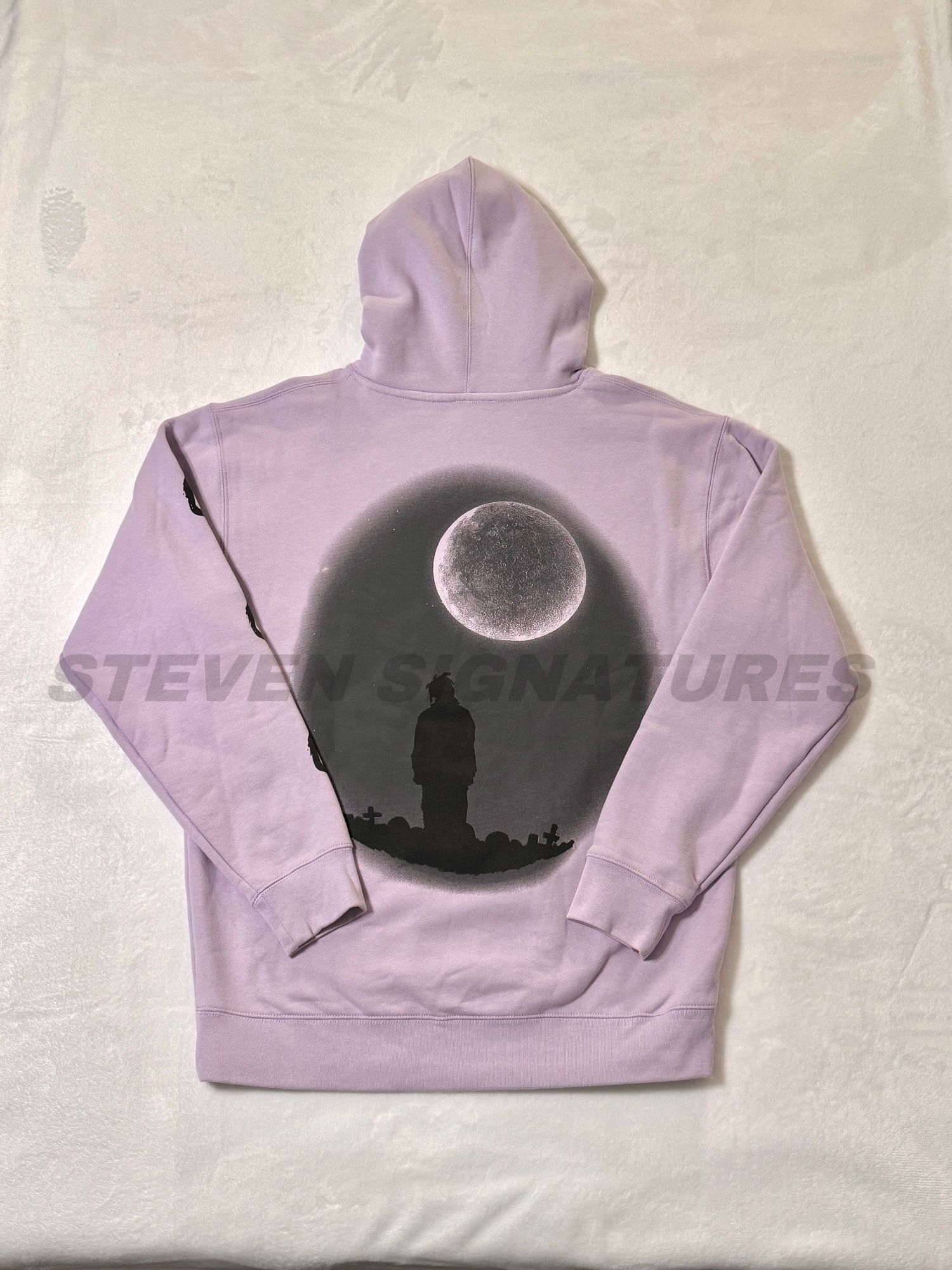 Juice WRLD 999 Club Moonlight Hoodie Large Purple Lavender Legends Never Die Rare