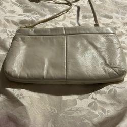 WHITE LEATHER PURSE