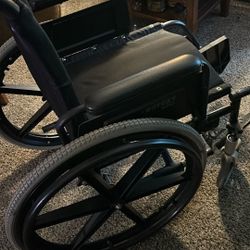 Wheelchair- Sunrise Medical Breezy 600 Wheelchair W/18” Seat Width + Footrests 