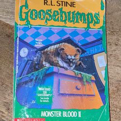 Vintage R L Stine Goosebumps Book - Monster Blood 2 - 1994