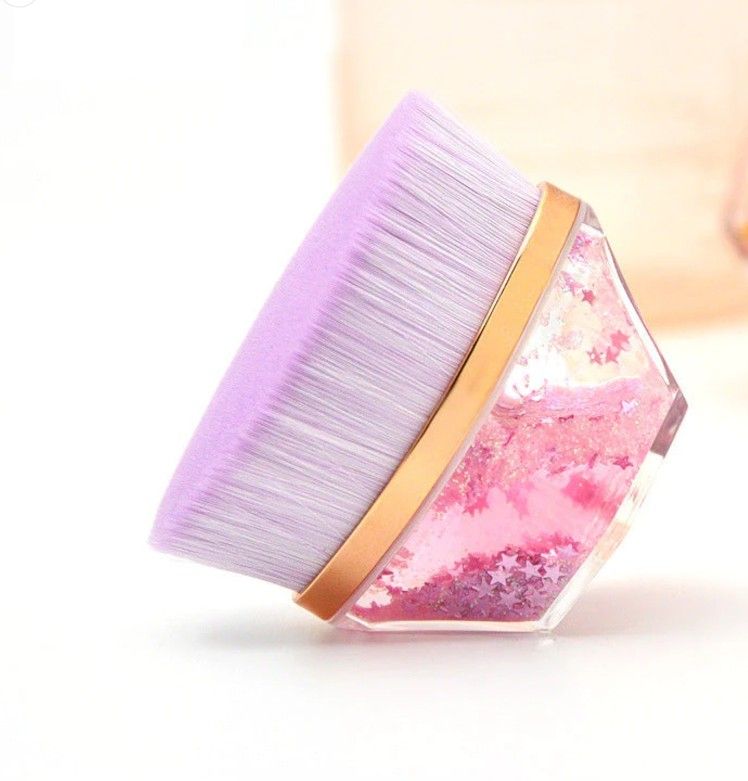 Purple Foundation Kabuki Makeup Brush //..