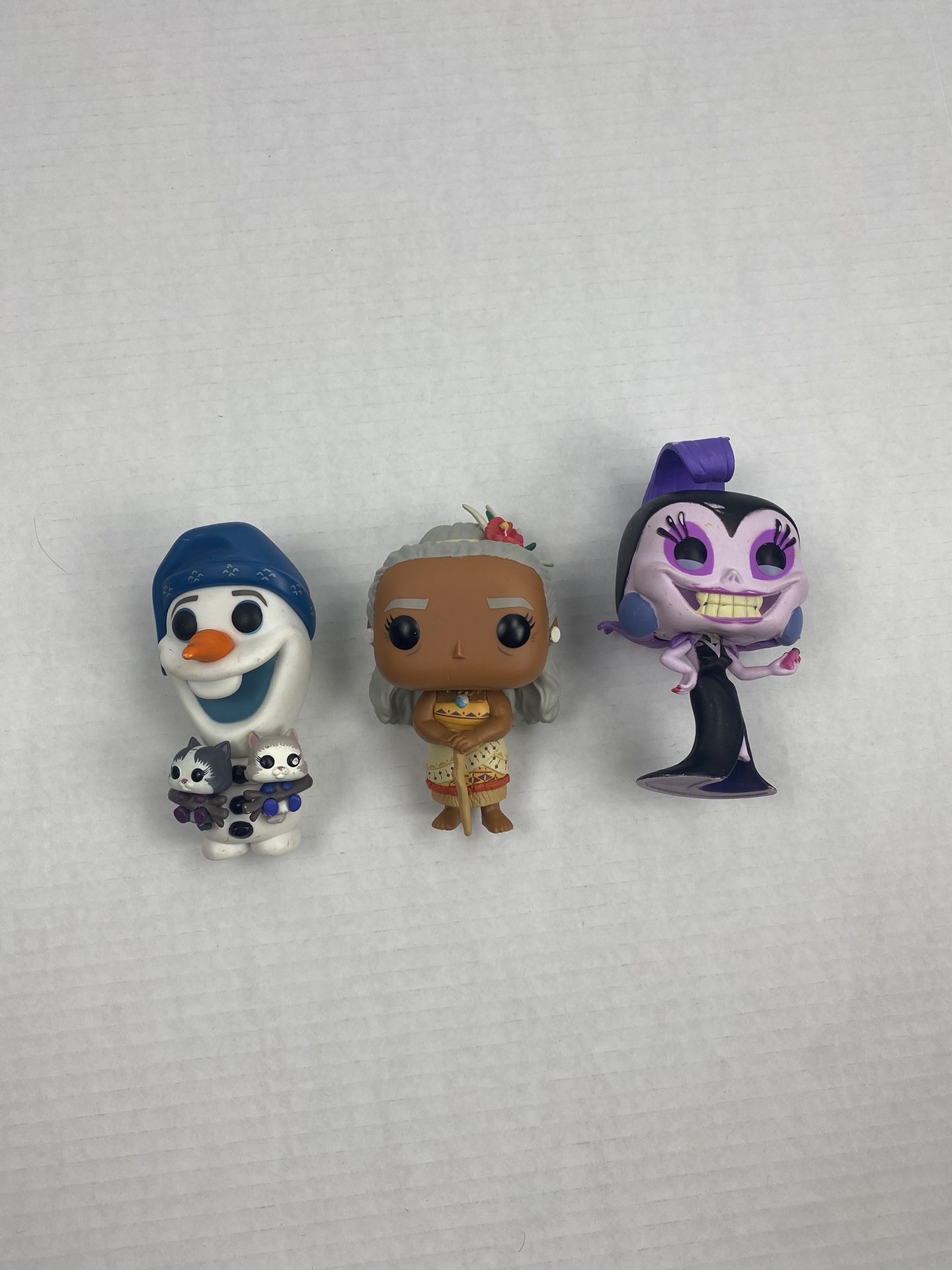 Disney Funko Pop Olaf Frozen Moana Grandma Yzma bundle lot