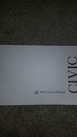 1994 Honda Civic Owner's Manual