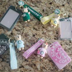 Llavero De Tarjetero Starbucks/keychain