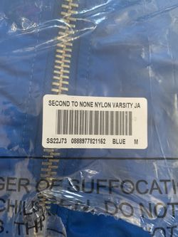 Supreme Second To None MA-1 Jacket Blue Size M SS22 Brand New 