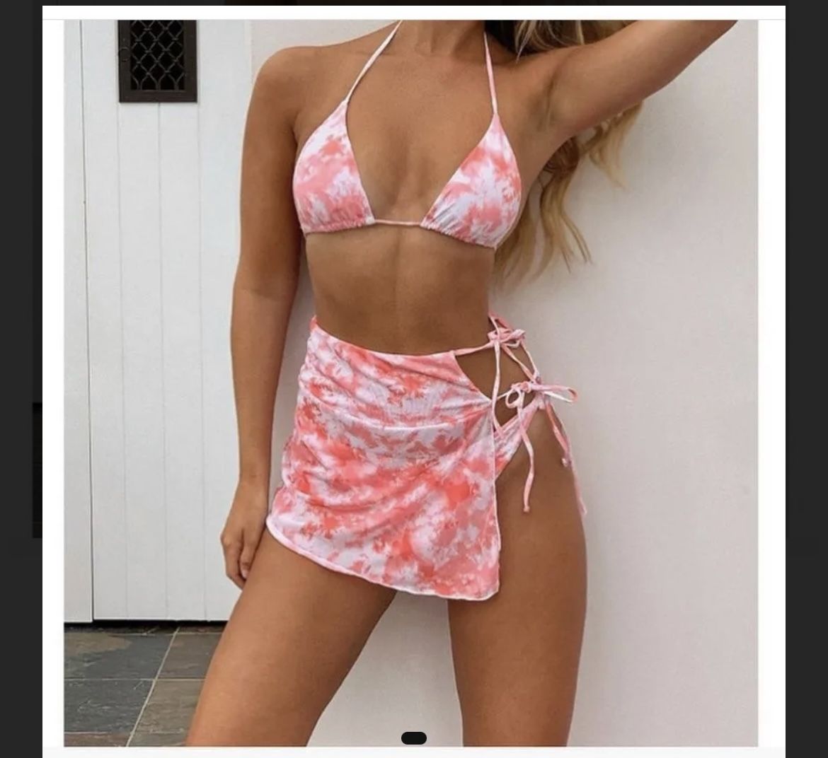 2022 Fashion Swimwear 3 Piece Tie Dye