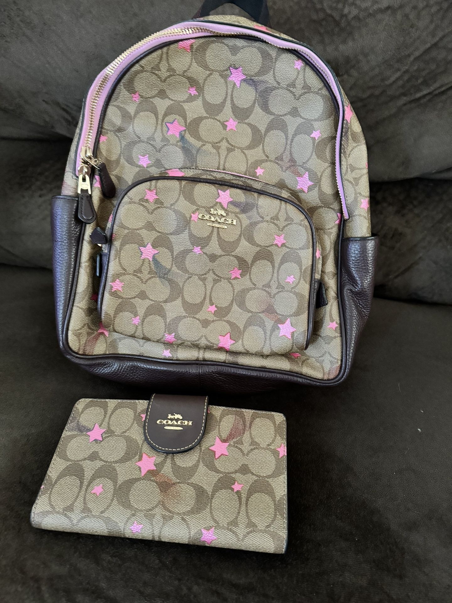 Coach Backpack And Wallet Set 