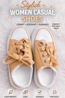 Women's Casual Lace-Up Sneakers