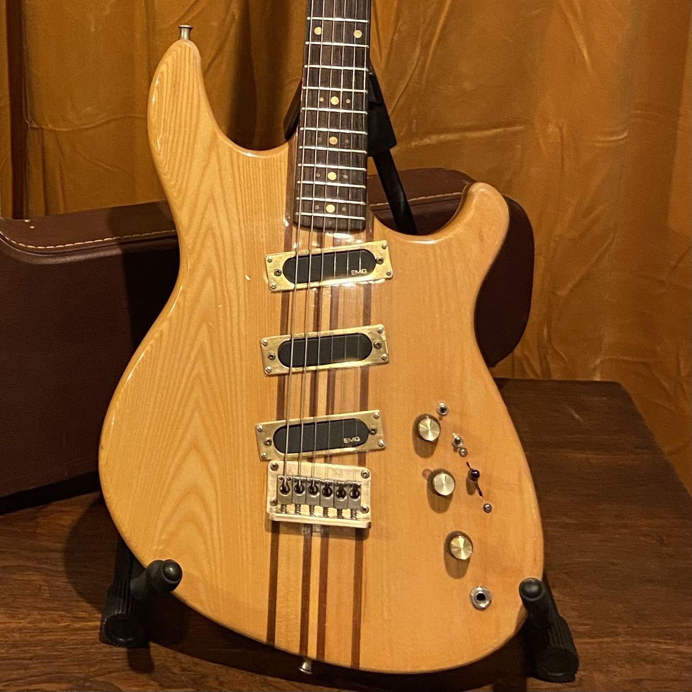 Vintage 1970s Cort PB1L neck-thru-body Alembic style Electric Guitar~RARE!