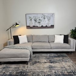 FREE DELIVERY Light Gray Sectional Couch