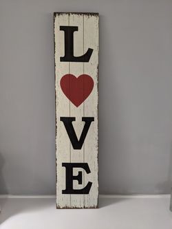 9 1/2 42 1/2 Wooden Love Sign ❤️