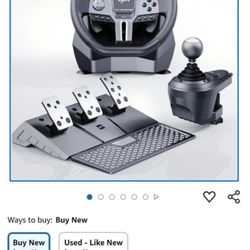 PXN Gaming Steering Wheel - V9 GEN2 Xbox Racing Wheel 270/900° Car Simulation with Pedal and Shifter, Paddle Shifters Driving Wheel for PC, PS4, Xbox 