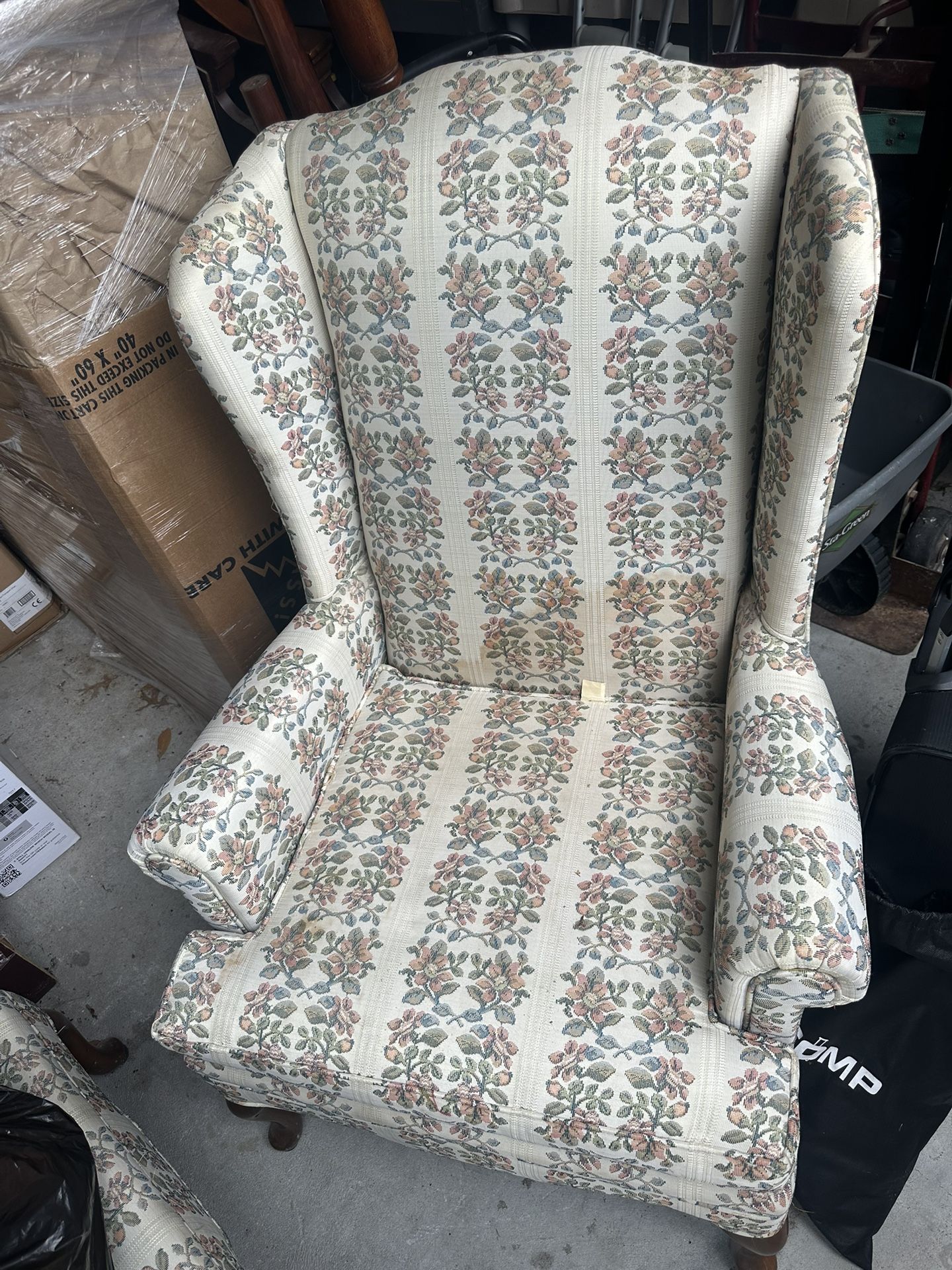 Vintage Cloth Chairs ( Set Of 2 )