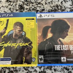 Cyberpunk 2077 And The Last Of Us Part 1 PS5 Playstation 5