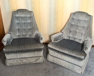 2 Blue Rocker Chairs