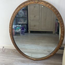 Vintage Antique Gold Mirror