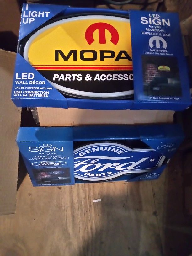 Ford Neon or Mopar Neon Parts & accessories Sign .